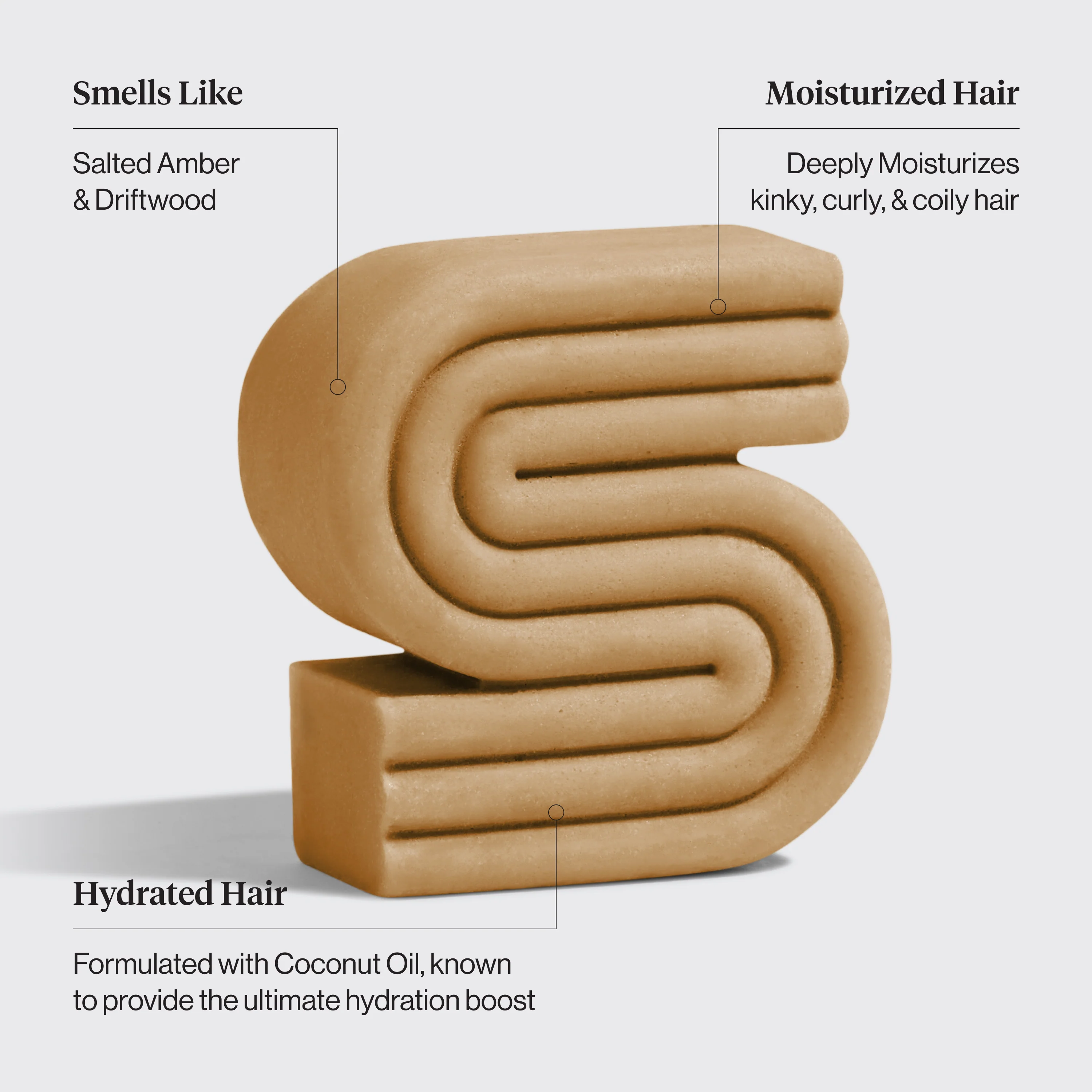 Coconut Oil Shampoo Bar for Dry Damaged Hair - Image 3