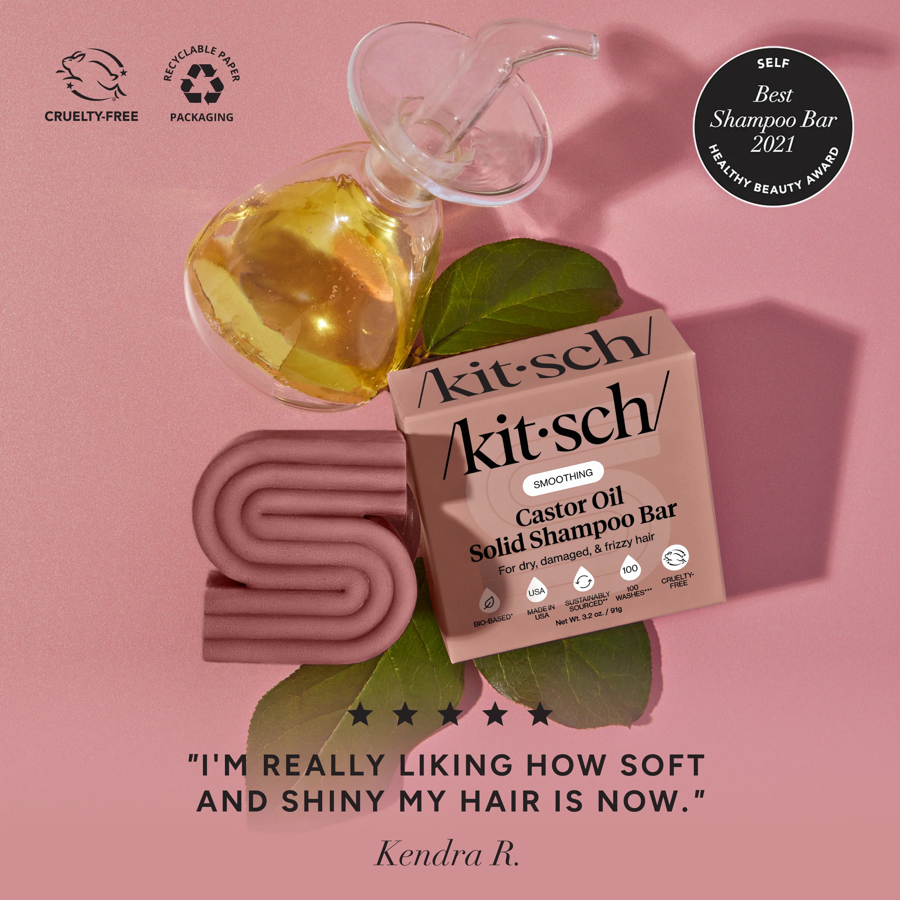 Castor Oil Nourishing Shampoo Bar - Image 2