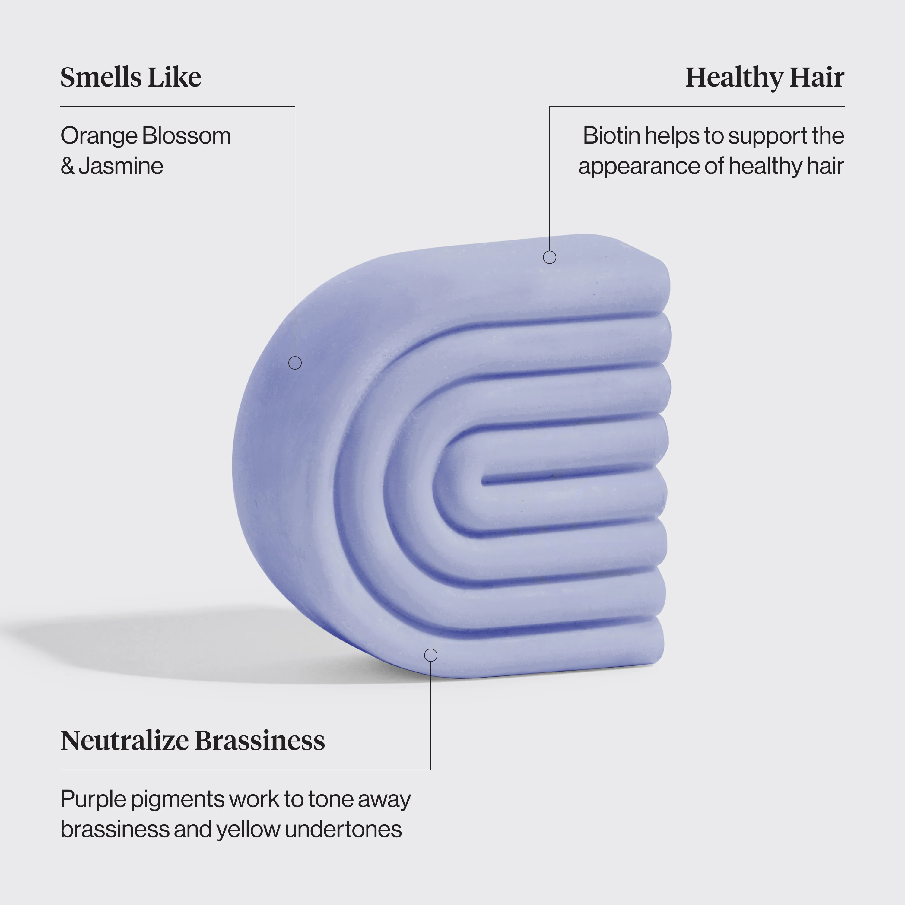 Purple Toning Conditioner Bar for Color-Treated & Grey Hair - Image 3