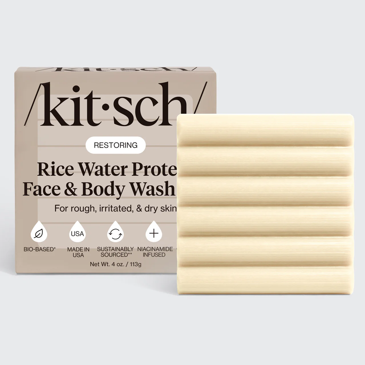 Rice Water Shampoo & Conditioner Combo, Body Bar, Bar Saver Bags Bundle - Image 3