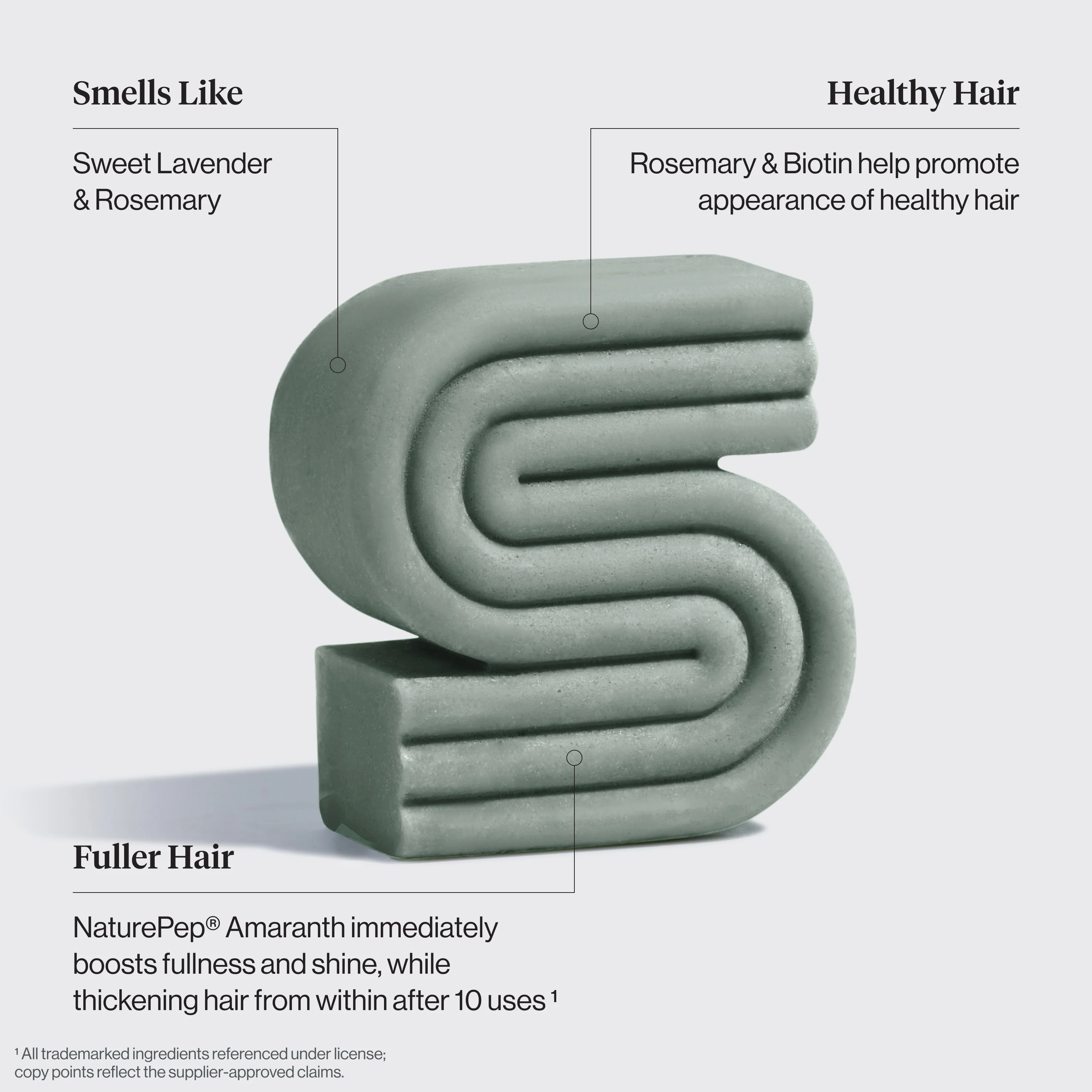 Rosemary & Biotin Volumizing Shampoo & Conditioner Bar Combo - Image 3