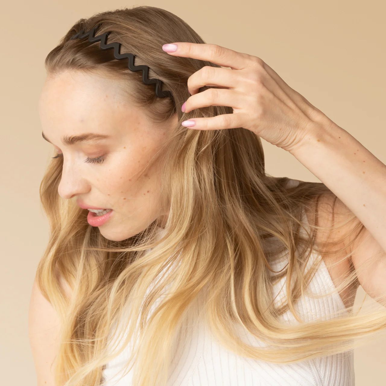 Zig Zag Headband 2pc- Black & Tort - Image 4